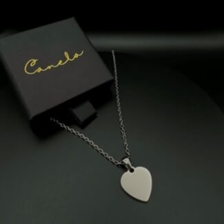 Full Heart Silver Necklace